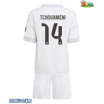 Real Madrid Aurelien Tchouameni #14 Hjemmedraktsett Barn 2025-26 Kortermet (+ Korte bukser)